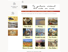 Tablet Screenshot of galeriaespi.com